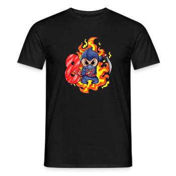 8. Geburtstag Junge 8 Jahre alt Ninja - Männer T-Shirt - Schwarz - Vorne - AI Model Male 178 light (178cm)