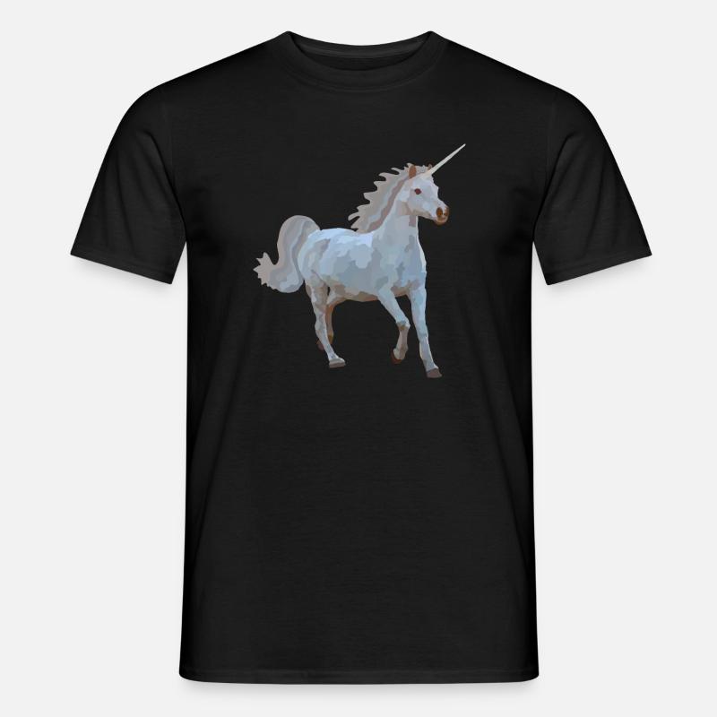 Elron, das Einhorn - Männer T-Shirt - Schwarz