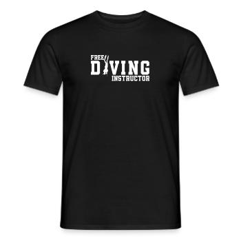 Free Diving Instructor Funny Freediving Diver - Men's T-Shirt - black - Front - AI Model Male 178 light (178cm)