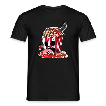 Film d’horreur Film d’horreur Popcorn Cadeau - T-shirt homme - noir - Devant - AI Model Male 178 light (178cm)
