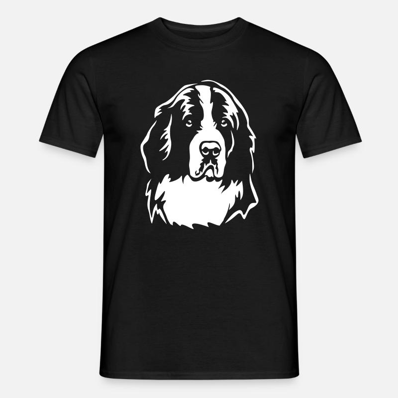 Landseer Kopf "Black Edition" - Männer T-Shirt - Schwarz