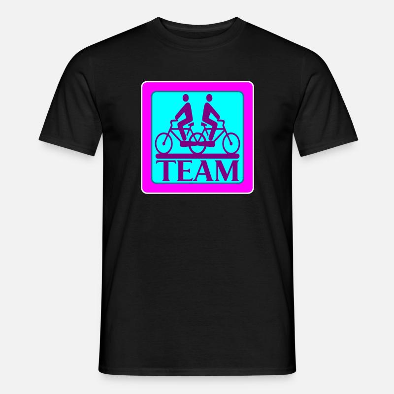 TEAM PROBLEMS - BICYCLE - STRATEGY - Men’s T-shirt - black