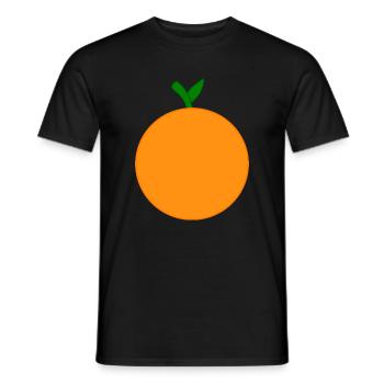 Orangen Frucht Früchte Kostüm Fasching Karneval - Männer T-Shirt - Schwarz - Vorne - AI Model Male 178 light (178cm)