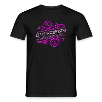 Krankenschwester aus Leidenschaft - Männer T-Shirt - Schwarz - Vorne - AI Model Male 178 light (178cm)