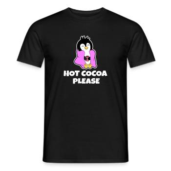 Déclaration du pingouin froid de l’Antarctique Animal du pôle Sud - T-shirt homme - noir - Devant - AI Model Male 178 light (178cm)