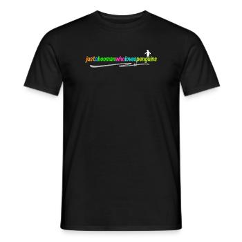 Déclaration du manchot d’Antarctique Oiseau animal Oiseau de mer - T-shirt homme - noir - Devant - AI Model Male 178 light (178cm)