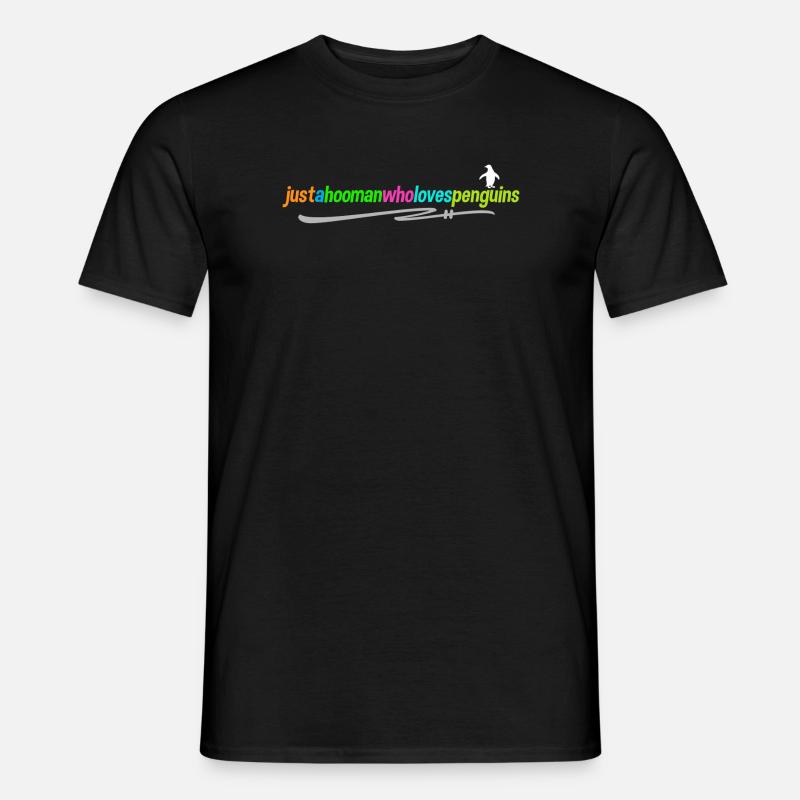 Antarktis Pinguin Statement Vogel Tier Seevogel - Männer T-Shirt - Schwarz