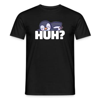 Pingouin doux froid Antarctique Disant Oiseau Animal - T-shirt homme - noir - Devant - AI Model Male 178 light (178cm)
