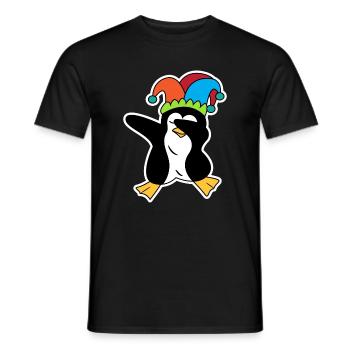 Tier Pinguin Lustig Meer Vogel Zoo - Männer T-Shirt - Schwarz - Vorne - AI Model Male 178 light (178cm)