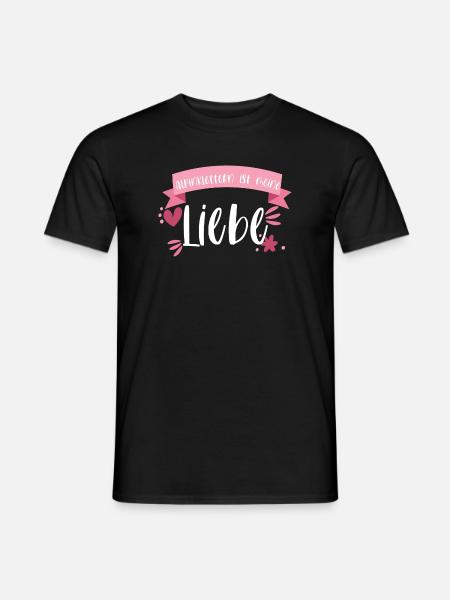Klettern Alpinklettern Liebe Berge Geschenk - Männer T-Shirt - Schwarz