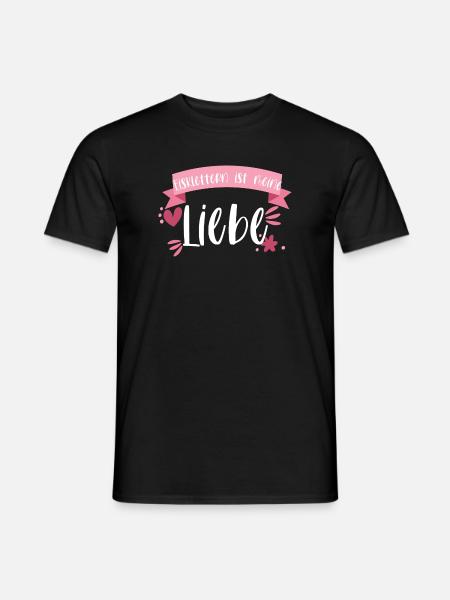 Klettern Eisklettern Wintersport Eis Geschenk - Männer T-Shirt - Schwarz