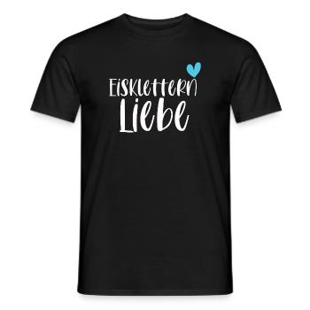 Klettern Eisklettern Liebe Eispickel Geschenk - Männer T-Shirt - Schwarz - Vorne - AI Model Male 178 light (178cm)