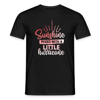 Sunshine mixed with a hurricane - Men's T-Shirt - black - Front - AI Model Male 178 light (178cm)