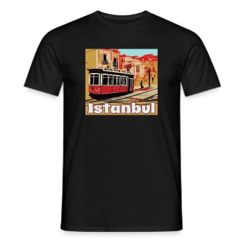 Istanbul - T-shirt homme - noir - Devant - AI Model Male 178 light (178cm)