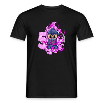 5. Geburtstag Mädchen 5 Jahre alt Ninja - Männer T-Shirt - Schwarz - Vorne - AI Model Male 178 light (178cm)