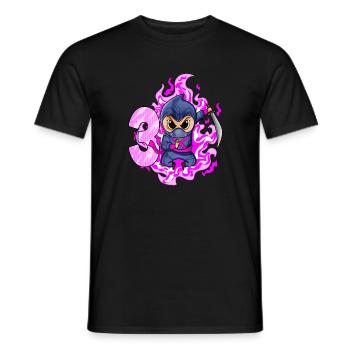 3rd Birthday Girl 3 Years Old Ninja - Men's T-Shirt - black - Front - AI Model Male 178 light (178cm)