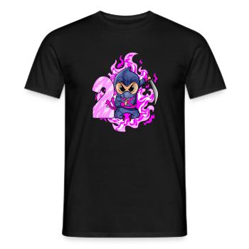 2. Geburtstag Mädchen 2 Jahre alt Ninja - Männer T-Shirt - Schwarz - Vorne - AI Model Male 178 light (178cm)