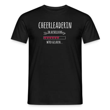 Cheerleaderin Cheerleading in Ausbildung Geschenk - Männer T-Shirt - Schwarz - Vorne - AI Model Male 178 light (178cm)