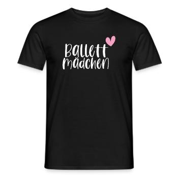 Ballett Mädchen tanzen Ballerina Geschenk - Männer T-Shirt - Schwarz - Vorne - AI Model Male 178 light (178cm)