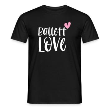 Ballet Love Ballet Dancer Ballerina Gift - Men's T-Shirt - black - Front - AI Model Male 178 light (178cm)