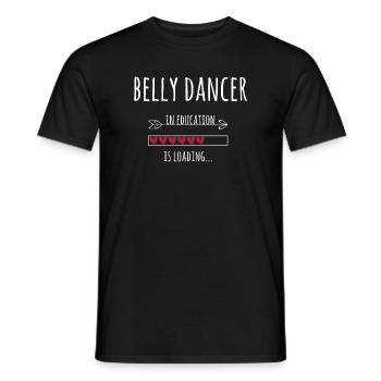 Danseuse du ventre et danse du ventre en cadeau d’entraînement - T-shirt homme - noir - Devant - AI Model Male 178 light (178cm)