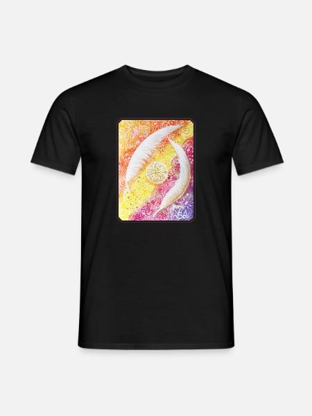 Plumes d’ange de l’âme - Sonja Ariel von Staden - T-shirt homme - noir