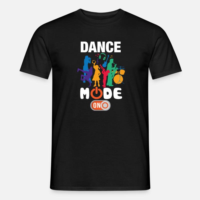 Drôle de mode de danse activé - T-shirt homme - noir