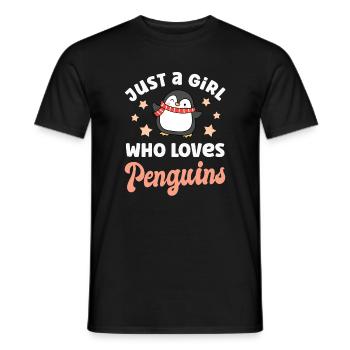 Pinguin Pinguine - Männer T-Shirt - Schwarz - Vorne - AI Model Male 178 light (178cm)