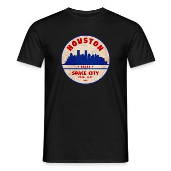 Houston - T-shirt homme - noir - Devant - AI Model Male 178 light (178cm)