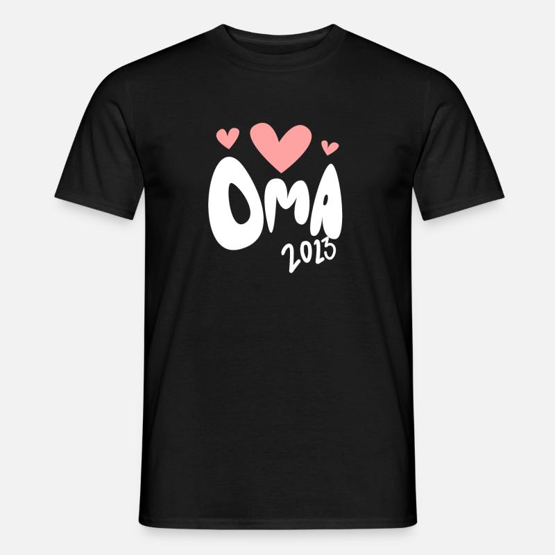 Oma 2023 - Werdende Oma 2023 - Männer T-Shirt - Schwarz