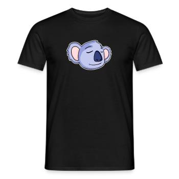 Koala Head Koalas - Men's T-Shirt - black - Front - AI Model Male 178 light (178cm)