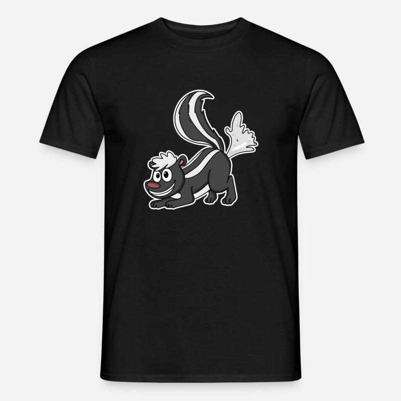 Skunks Stinktier - Männer T-Shirt - Schwarz