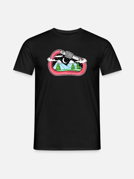 Mountain Mountains Mountain Peaks - Men's T-Shirt - black