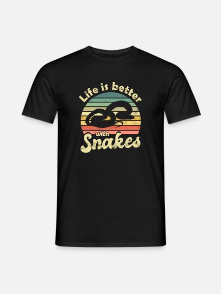 Snake snakes - Men's T-Shirt - black