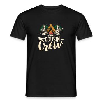 Cousin crew - Männer T-Shirt - Schwarz - Vorne - AI Model Male 178 light (178cm)