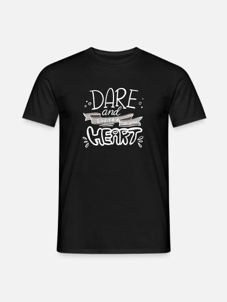 Motivational hand lettering message - Men's T-Shirt - black