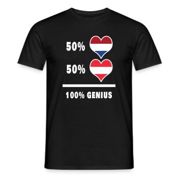 L'Autriche et les Pays-Bas brillant/cadeau - T-shirt homme - noir - Devant - AI Model Male 178 light (178cm)