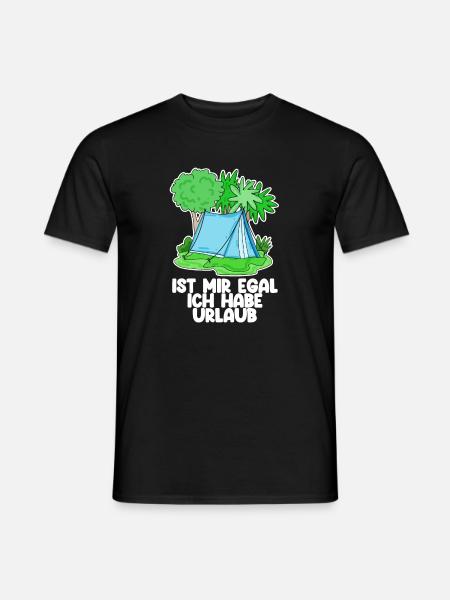 Urlaub - Männer T-Shirt - Schwarz