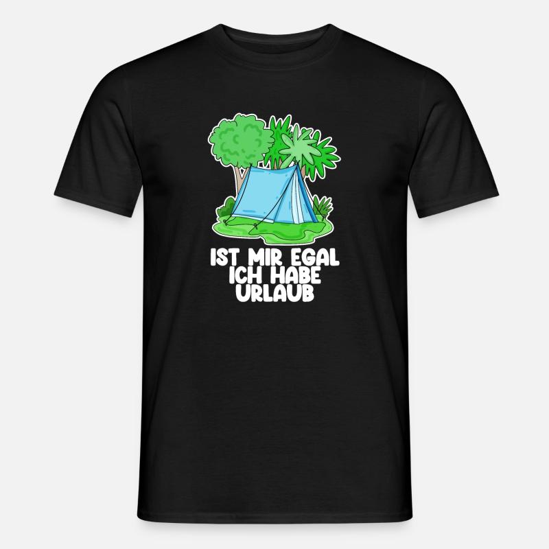Urlaub - Männer T-Shirt - Schwarz