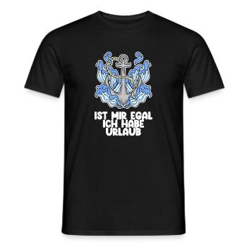 Urlaub - Männer T-Shirt - Schwarz - Vorne - AI Model Male 178 light (178cm)