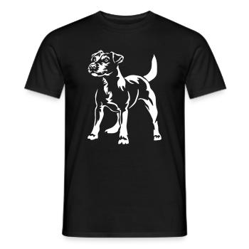Parson Russell Terrier "Black Edition" - Men's T-Shirt - black - Front - AI Model Male 178 light (178cm)