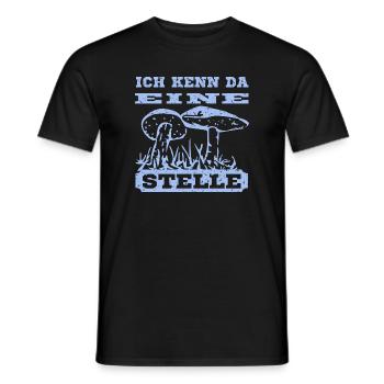 Pilz Design mit Spruch - Männer T-Shirt - Schwarz - Vorne - AI Model Male 178 light (178cm)