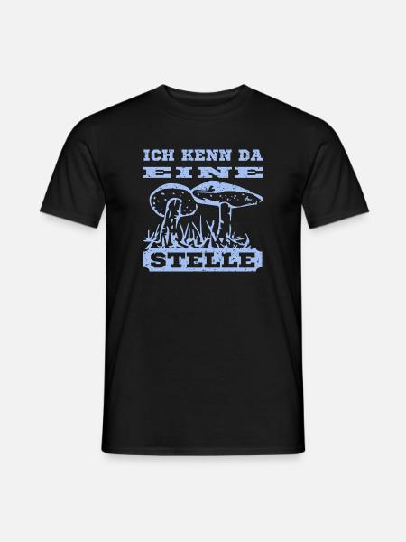 Pilz Design mit Spruch - Männer T-Shirt - Schwarz