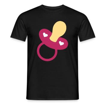 Baby Geburt 2025 Geschenk Geschenkidee - Männer T-Shirt - Schwarz - Vorne - AI Model Male 178 light (178cm)