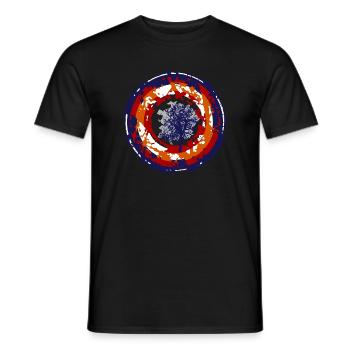 crazy bullseye - Männer T-Shirt - Schwarz - Vorne - AI Model Male 178 light (178cm)