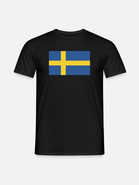 Drapeau suédois - T-shirt homme - noir