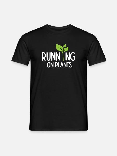 Running On Plants - Men's T-Shirt - black