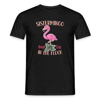 Best Sis In The Flock Sistermingo - Männer T-Shirt - Schwarz - Vorne - AI Model Male 178 light (178cm)