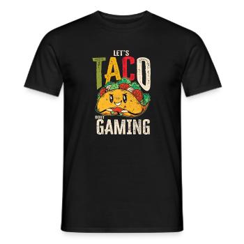 Let’s Taco Bout Gaming Geek - T-shirt homme - noir - Devant - AI Model Male 178 light (178cm)