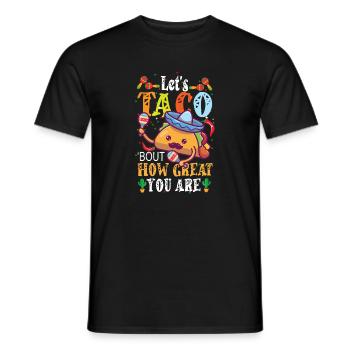 Parlons de la façon dont vous êtes génial - T-shirt homme - noir - Devant - AI Model Male 178 light (178cm)